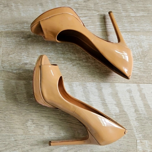 Rachel Roy Peep Toe Patent Leather Pumps - Picture 3 of 16